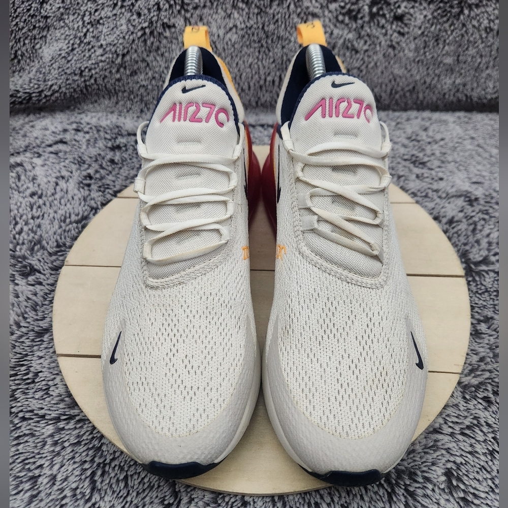 Nike Air Max 270 'Sorbet' White/Laser Fuchsia Shoes Women’s Size 9 - Picture 3 of 9